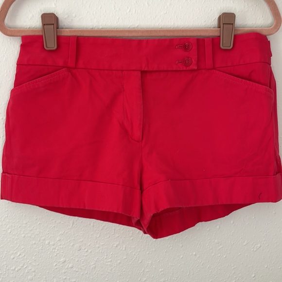 BCBG MaxAzria Red Shorts size M - Picture 4 of 6